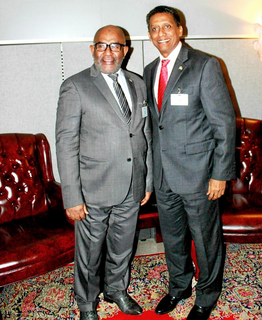 Le Chef de l’Etat  AZALI Assoumani s'est entretenu avec le Président des Seychelles à New York